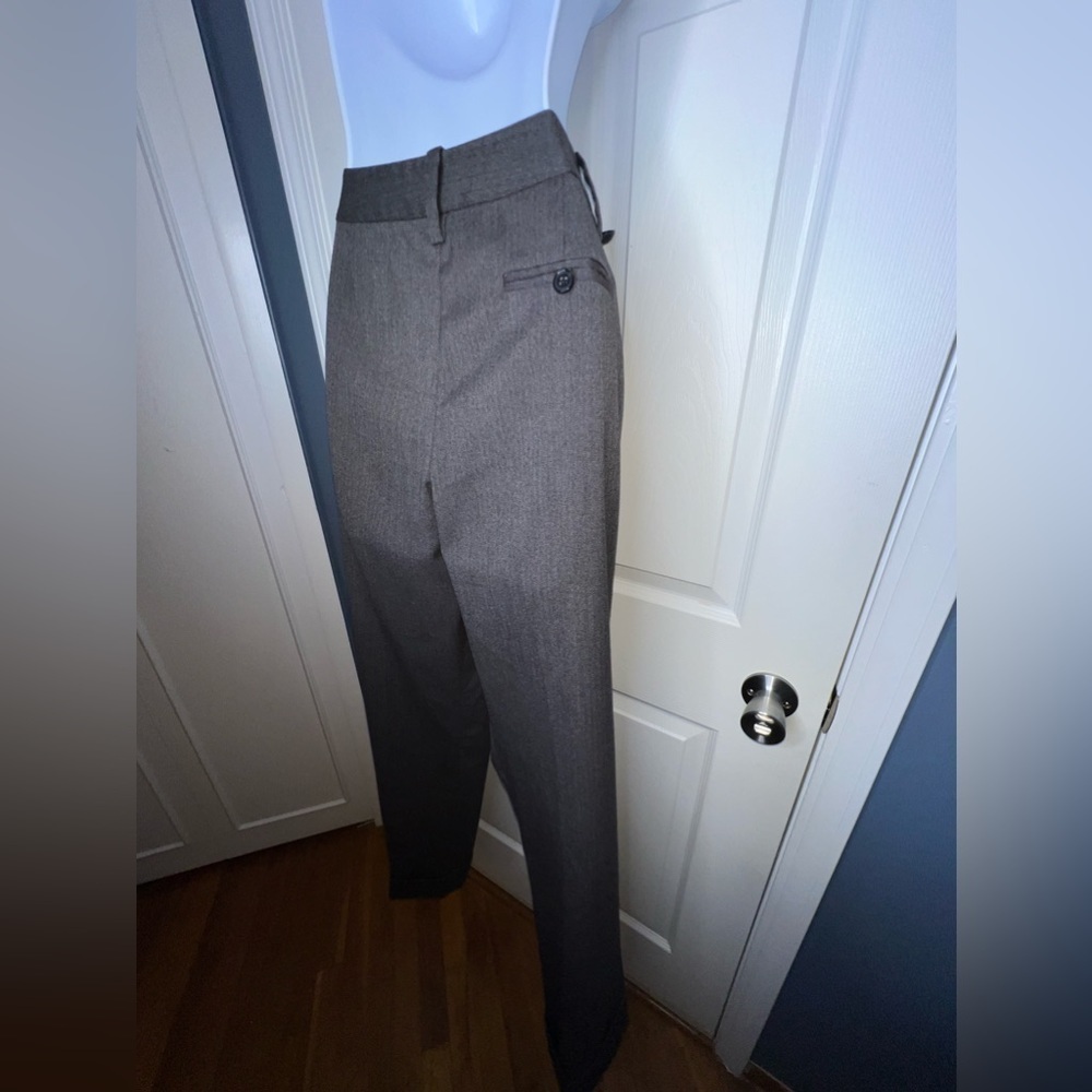 TOCCA Women’s 10 Black Herringbone Tweed Wool Trouser Dress Pants M - Picture 13 of 16